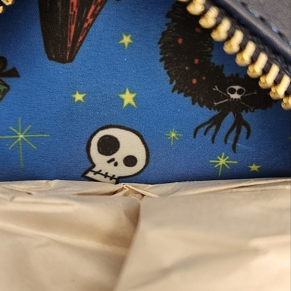 Disney Loungefly Mini Backpack Tim Burton's Nightmare Before Christmas NEW - Picture 4 of 5